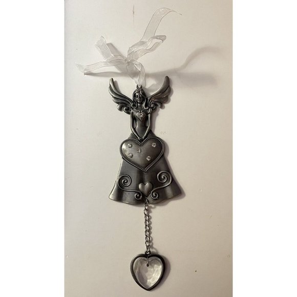 Dream Angel Suncatcher Hanging Ornament Yellow Stone Elegant Silver Ornament - Picture 11 of 13